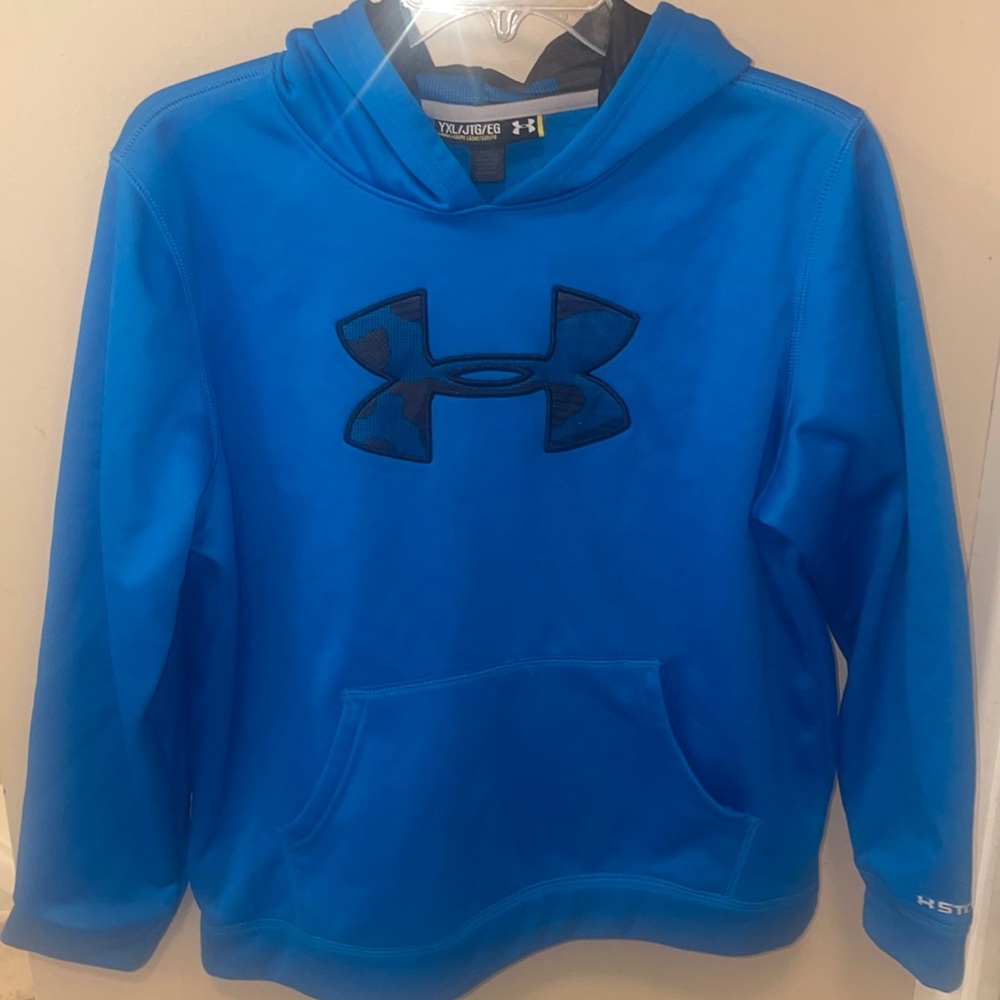 Blue Under Armour hoodie, Youth XL